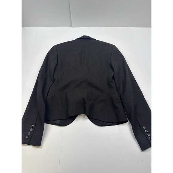 Sisley Jacket Women 40 Two Piece Skirt Suit Set Stretch Dark Gray - Picture 7 of 13